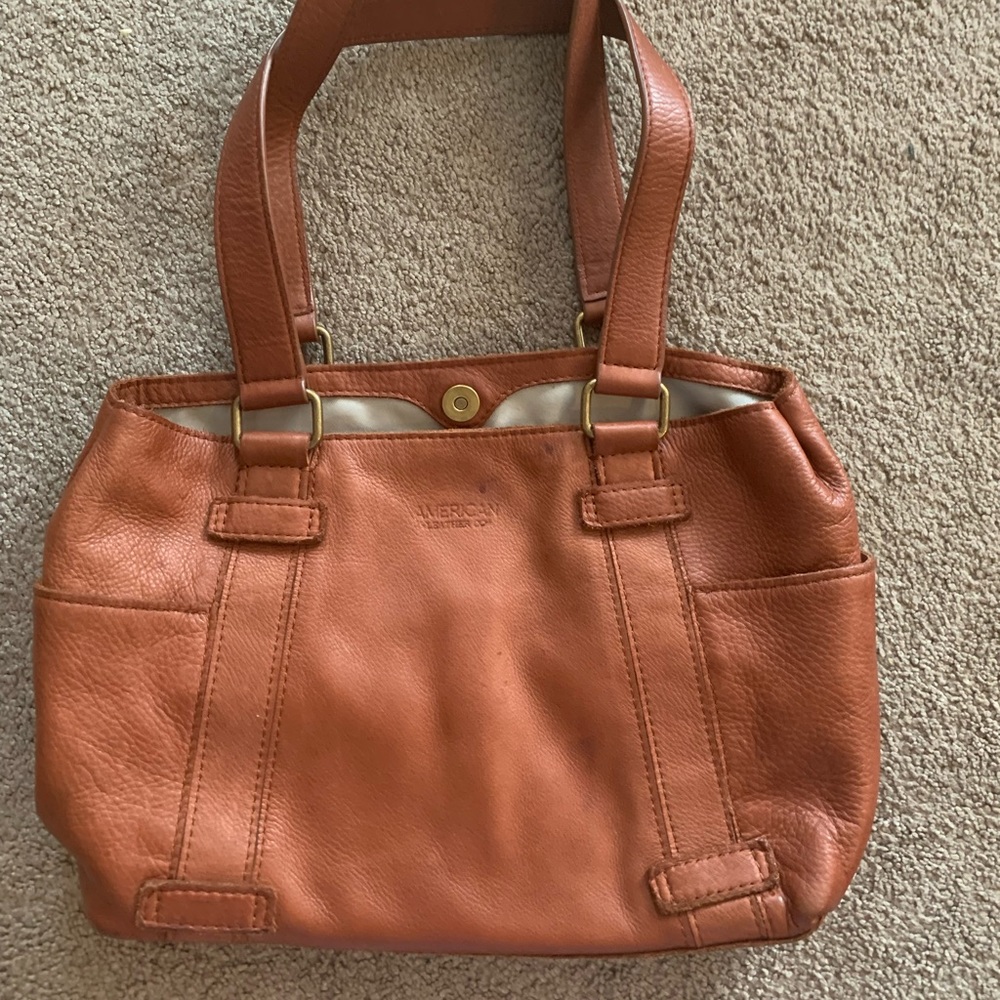 American Leather Co. Soft Brown Leather Satchel